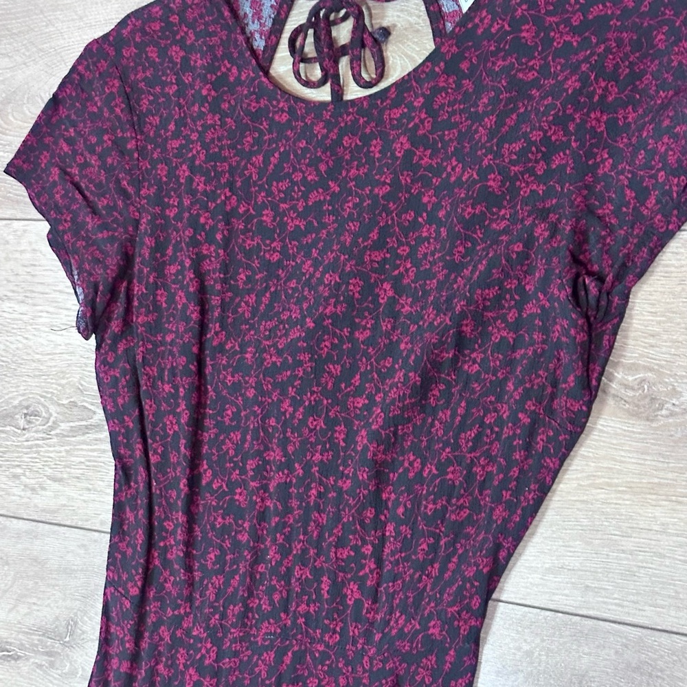 Urban Outfitters Lindsey Floral Open Back Midi Dress - Picture 7 of 13